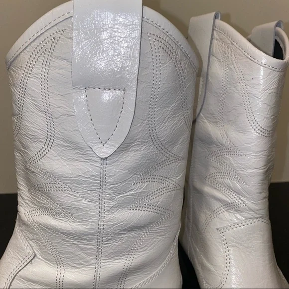 Rebecca Minkoff Kaiegan Cowboy Boots White NIB 5 - Picture 4 of 8
